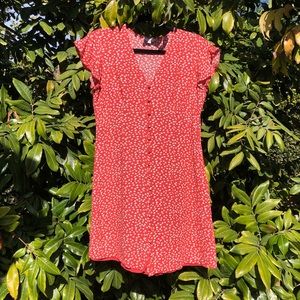 Rails nwot coral floral print mini dress